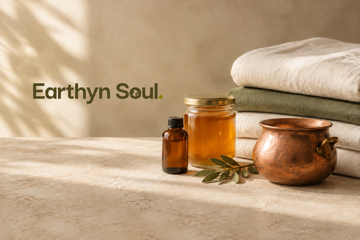 Earthyn Soul banner preview with colour-matched logo